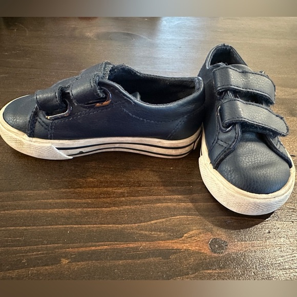 Polo Ralph Lauren Navy Blue Slater EZ Velcro Sneaker Shoes Size 6C - Picture 3 of 8